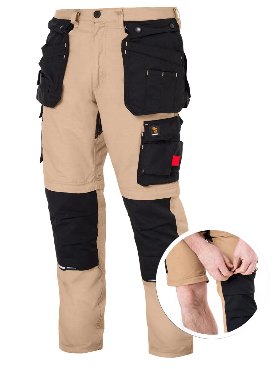 Spodnie robocze ZEUS KHAKI 2w1