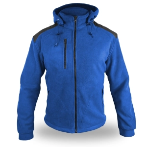 Polar z kapturem niebieski FLRA HOOD