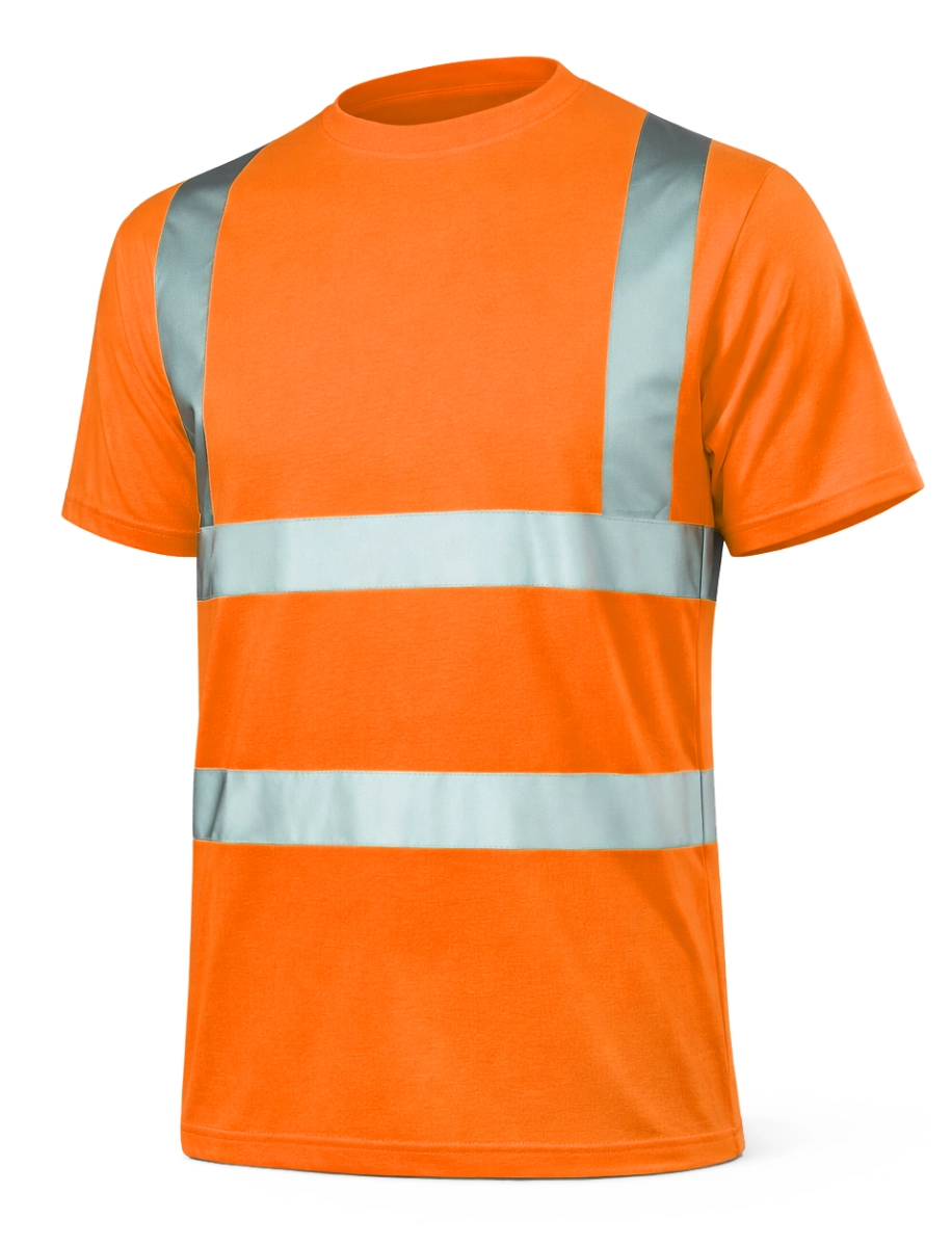T-shirt roboczy ostrzegawczy HI-VIS Orange