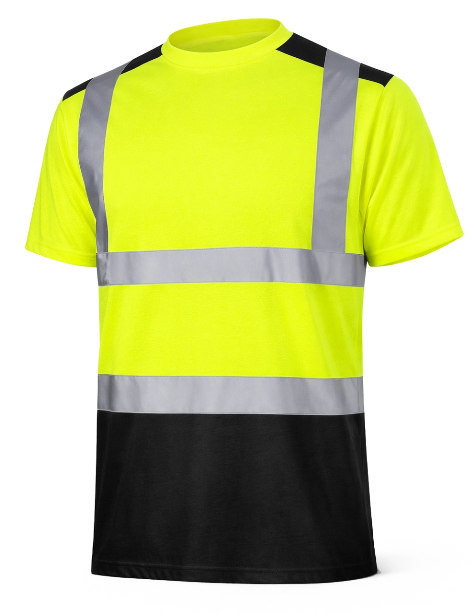 T-shirt roboczy ostrzegawczy HI-VIS MIX 