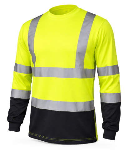 T-shirt roboczy z długim rękawem HI-VIS Yellow