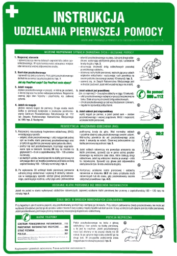Instrukcja udzielania pierwszej pomocy