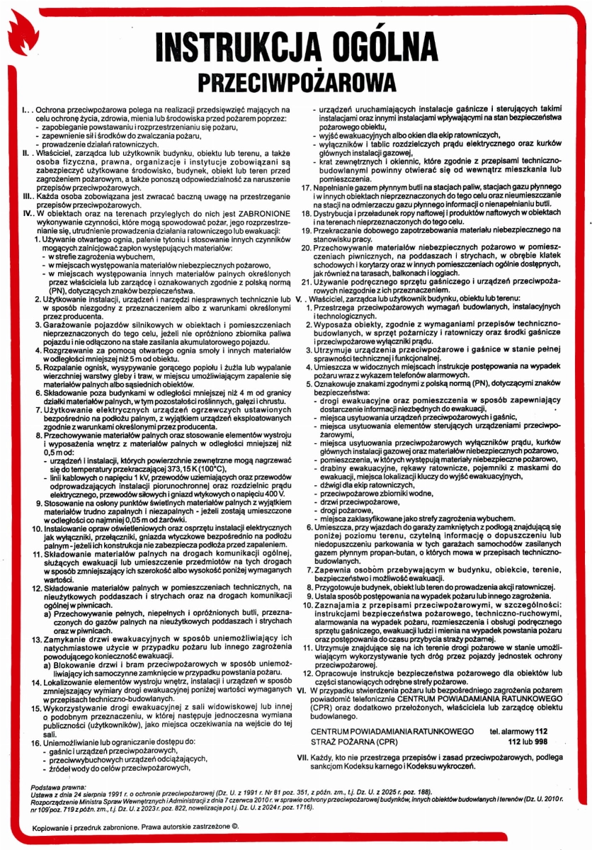 Instrukcja PPOŻ ogólna