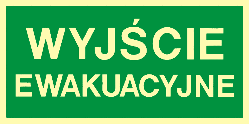 Znak Wyjście Ewakuacyjne