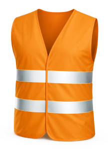 Kamizelka ostrzegawcza ODBLASKOWA Pomarańczowa
