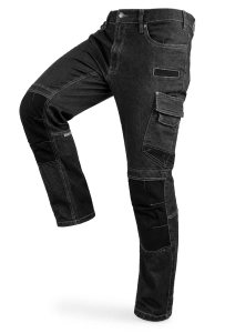 Spodnie robocze JEANS STRETCH Czarne