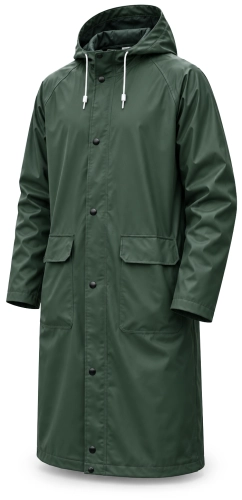 Płaszcz przeciwdeszczowy PVC AquaShield Pro Zielony