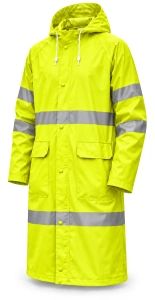Płaszcz przeciwdeszczowy PVC AquaShield Pro Yellow HV
